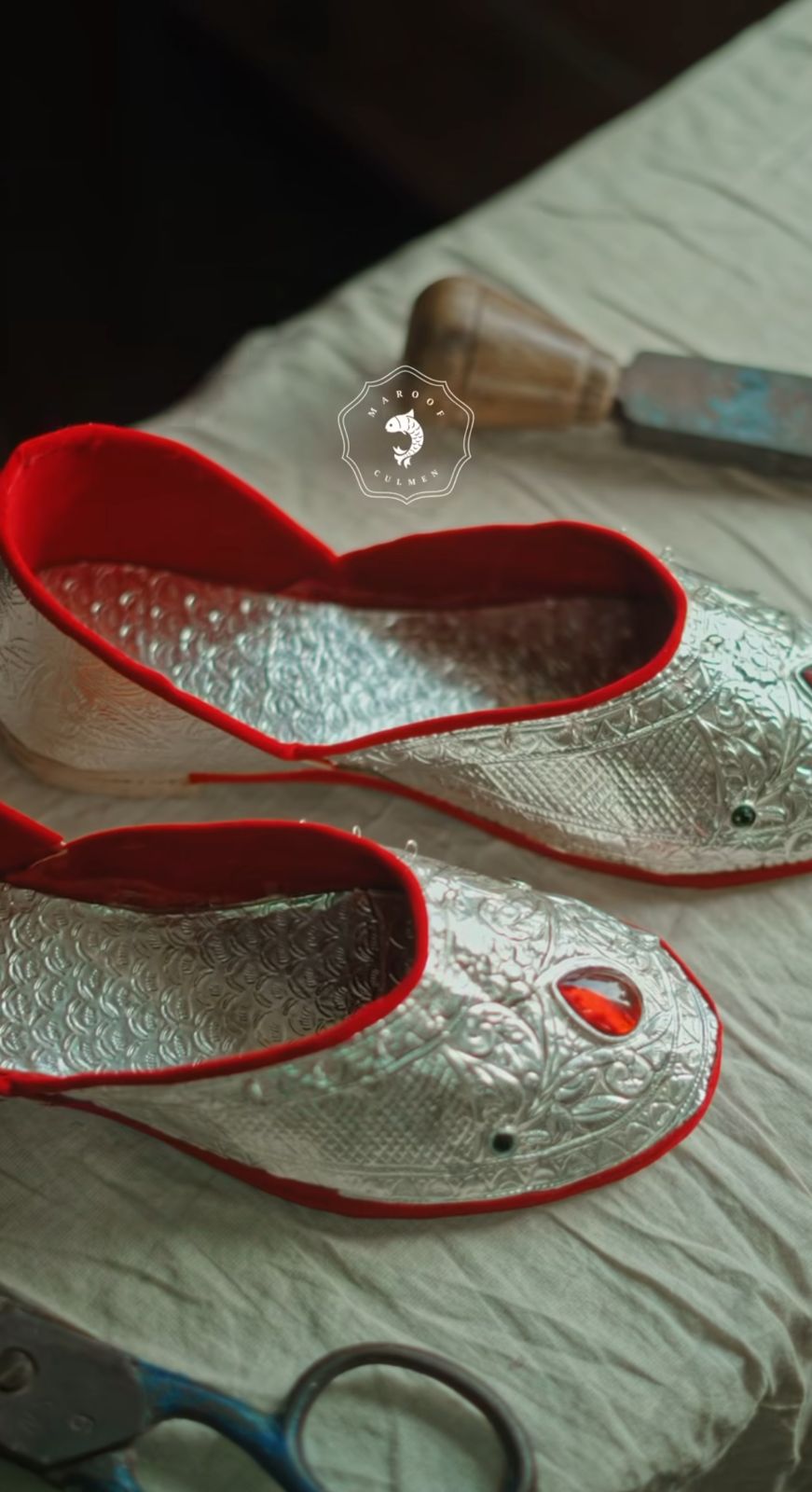 Mohammed Hussain is an artisan from Lucknow who is the last generation to hone the art of shoemaking from pure silver.